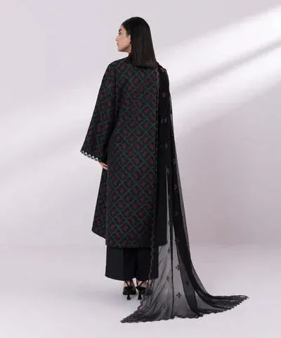 Sapphire Eid Collection Black Jacquard – view 2 – Poshaq