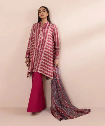 Sapphire Eid Collection Magenta Cambric – view 1 – Poshaq