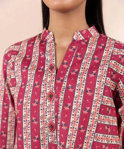Sapphire Eid Collection Magenta Cambric – view 3 – Poshaq