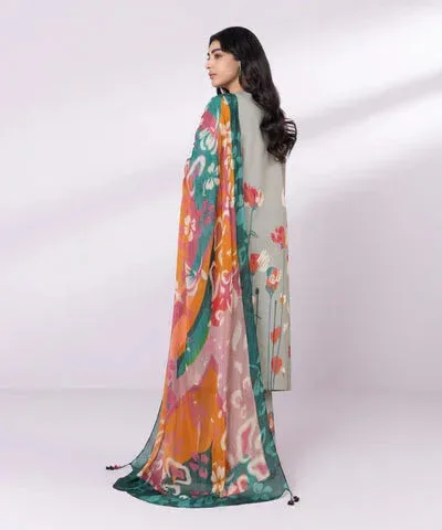 Sapphire Eid Collection Green Cambric – view 2 – Poshaq