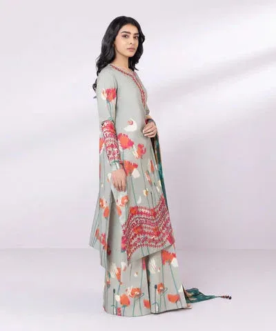 Sapphire Eid Collection Green Cambric – view 4 – Poshaq