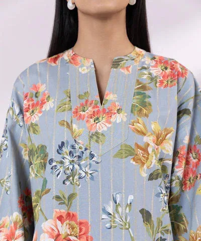 Sapphire Eid Collection Blue Jacquard – view 3 – Poshaq