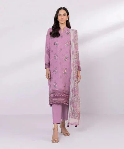 Sapphire Eid Collection Purple Jacquard – view 1 – Poshaq