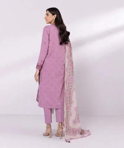 Sapphire Eid Collection Purple Jacquard – view 2 – Poshaq