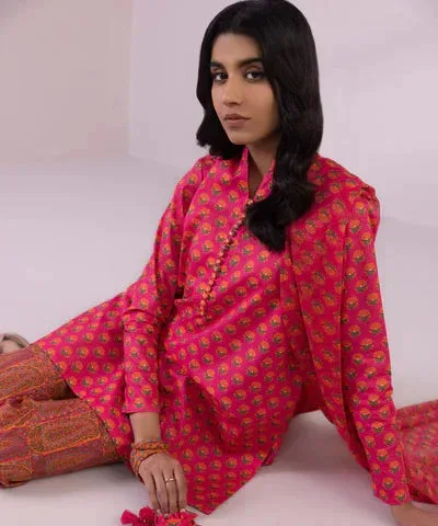 Sapphire Eid Collection Pink Chiffon – view 3 – Poshaq