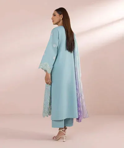 Sapphire Eid Collection Blue Cambric – view 2 – Poshaq