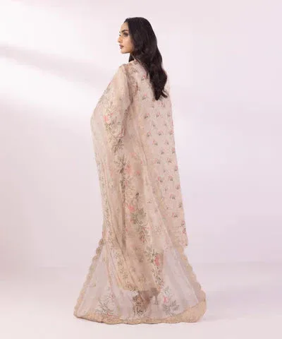 Sapphire Eid Collection Off White Organza – view 2 – Poshaq