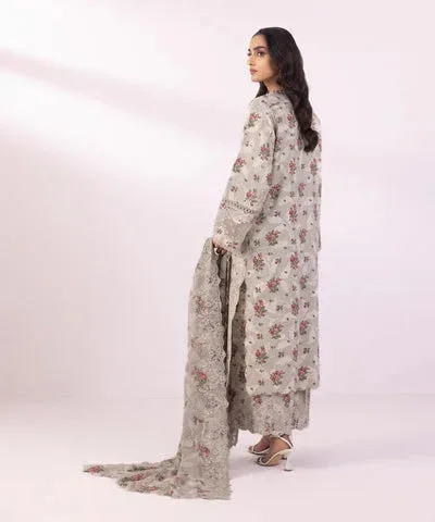 Sapphire Eid Collection Off White Chiffon – view 2 – Poshaq
