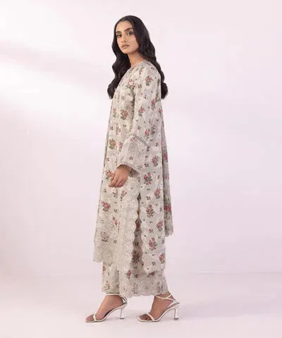 Sapphire Eid Collection Off White Chiffon – view 4 – Poshaq