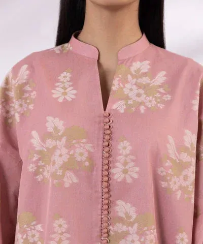 Sapphire Eid Collection Peach Jacquard – view 3 – Poshaq