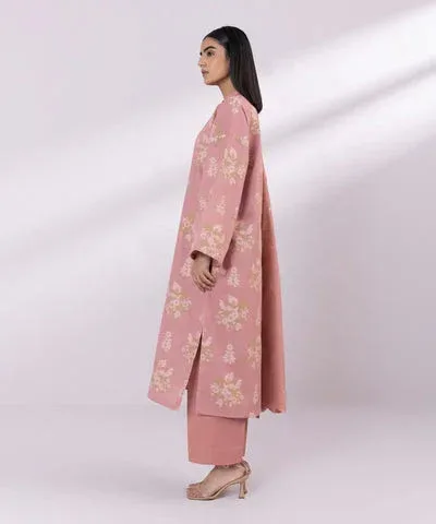 Sapphire Eid Collection Peach Jacquard – view 4 – Poshaq