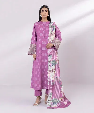Sapphire Eid Collection Purple Jacquard – view 1 – Poshaq