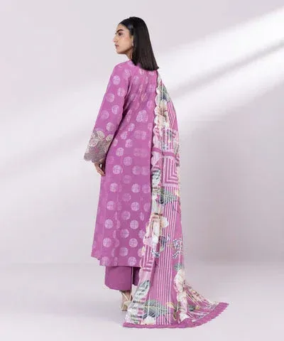 Sapphire Eid Collection Purple Jacquard – view 2 – Poshaq