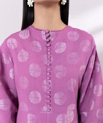 Sapphire Eid Collection Purple Jacquard – view 3 – Poshaq