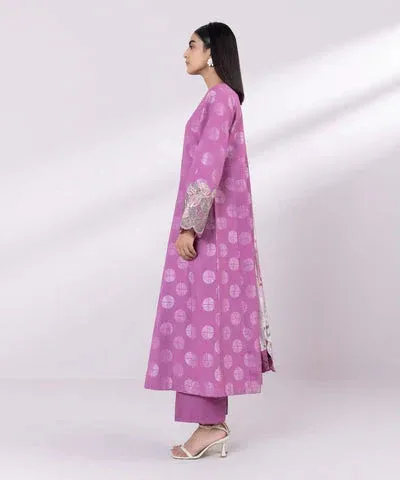 Sapphire Eid Collection Purple Jacquard – view 4 – Poshaq