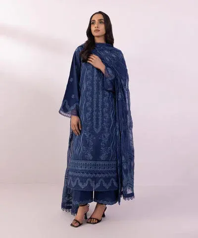 Sapphire Eid Collection Blue Chiffon – view 1 – Poshaq