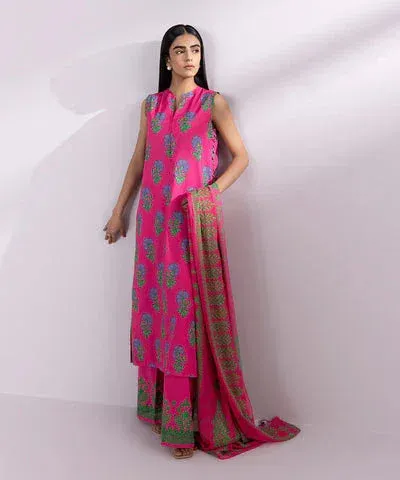 Sapphire Eid Collection Pink Cambric – view 1 – Poshaq