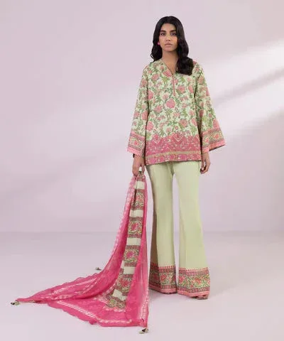 Sapphire Eid Collection Ivory Cambric – view 1 – Poshaq
