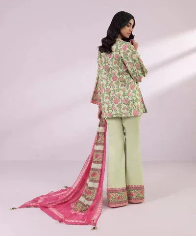 Sapphire Eid Collection Ivory Cambric – view 2 – Poshaq
