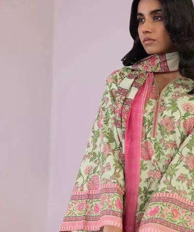 Sapphire Eid Collection Ivory Cambric – view 3 – Poshaq