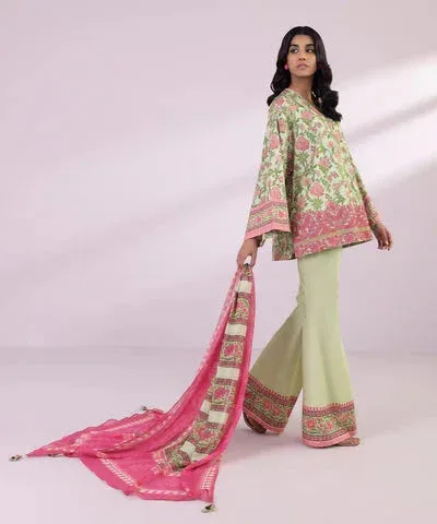 Sapphire Eid Collection Ivory Cambric – view 4 – Poshaq
