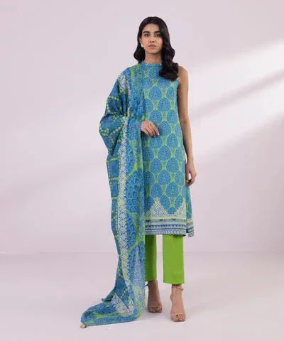 Sapphire Eid Collection Green Cambric – view 4 – Poshaq