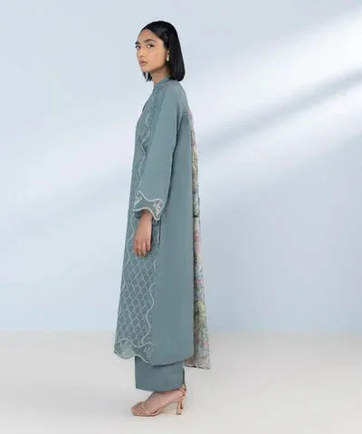 Sapphire Eid Collection Blue Cambric – view 4 – Poshaq