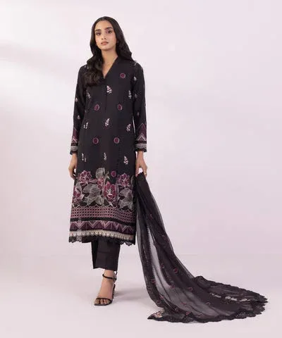 Sapphire Eid Collection Black Chiffon – view 1 – Poshaq