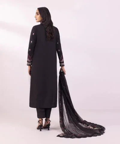 Sapphire Eid Collection Black Chiffon – view 2 – Poshaq