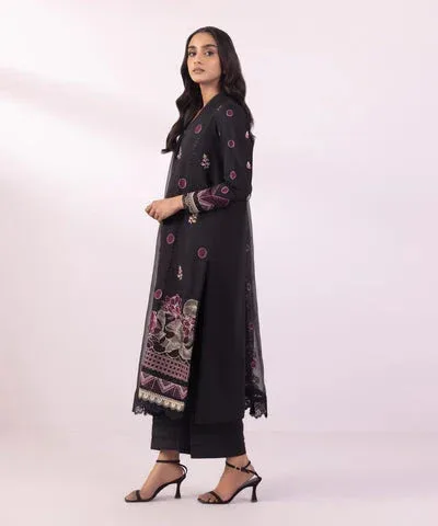 Sapphire Eid Collection Black Chiffon – view 4 – Poshaq