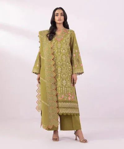 Sapphire Eid Collection Green Cambric – view 1 – Poshaq