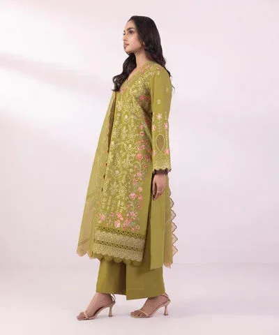 Sapphire Eid Collection Green Cambric – view 4 – Poshaq