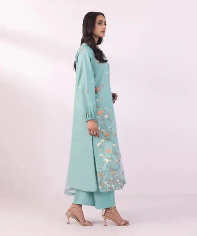 Sapphire Eid Collection Sky Blue Organza – view 4 – Poshaq