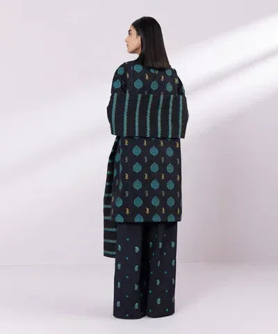 Sapphire Eid Collection Black Jacquard – view 2 – Poshaq