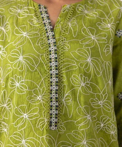 Sapphire Eid Collection Green Jacquard – view 3 – Poshaq
