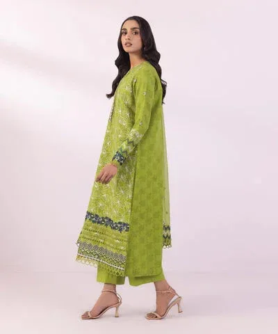 Sapphire Eid Collection Green Jacquard – view 4 – Poshaq