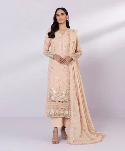 Sapphire Eid Collection Pink Jacquard – view 1 – Poshaq