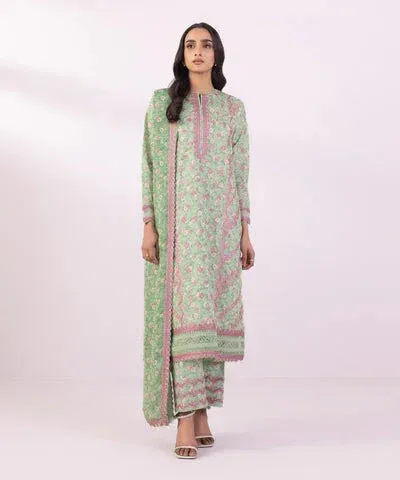 Sapphire Eid Collection Green Jacquard – view 1 – Poshaq