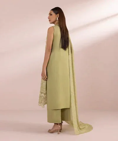 Sapphire Eid Collection Green Cambric – view 2 – Poshaq