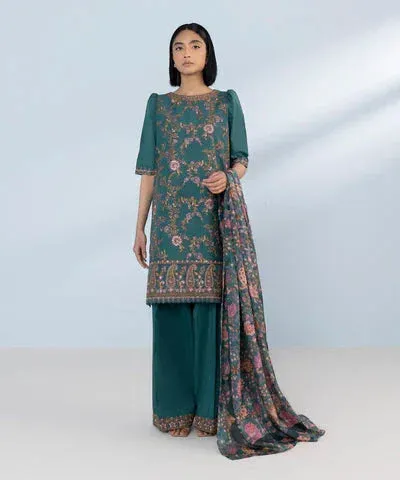Sapphire Eid Collection Green Cambric – view 1 – Poshaq