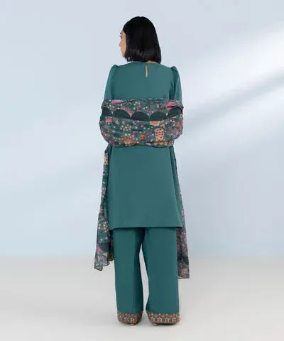 Sapphire Eid Collection Green Cambric – view 2 – Poshaq