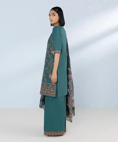 Sapphire Eid Collection Green Cambric – view 4 – Poshaq