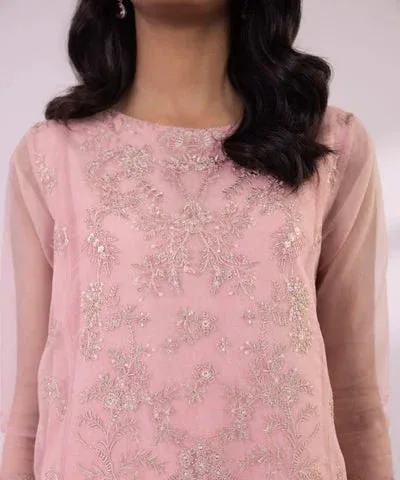Sapphire Eid Collection Pink Raw Silk – view 3 – Poshaq