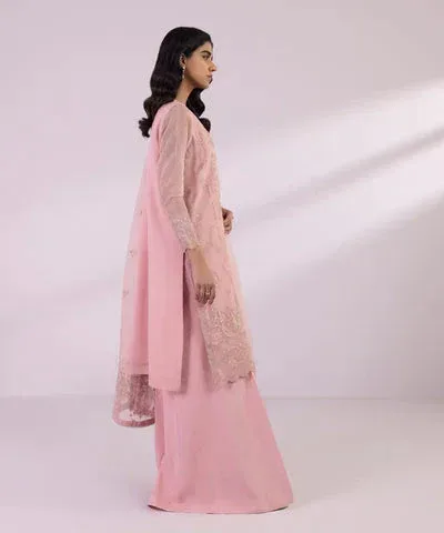 Sapphire Eid Collection Pink Raw Silk – view 4 – Poshaq