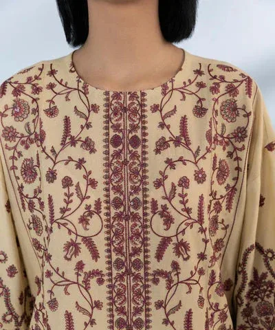 Sapphire Eid Collection Beige Cambric – view 3 – Poshaq