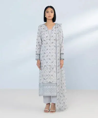 Sapphire Eid Collection Blue Chiffon – view 1 – Poshaq
