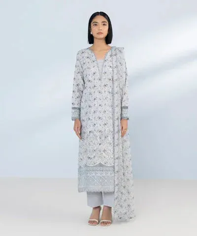 Sapphire Eid Collection Blue Chiffon – view 1 – Poshaq