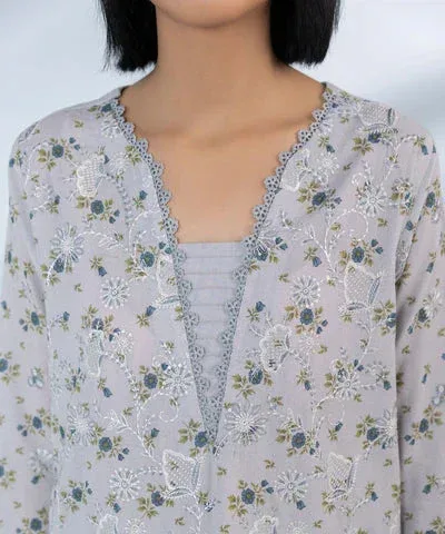 Sapphire Eid Collection Blue Chiffon – view 3 – Poshaq