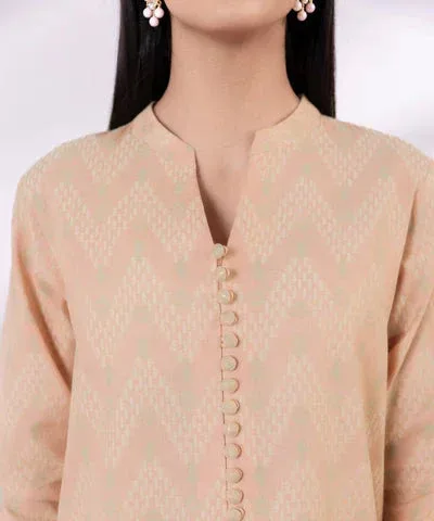 Sapphire Eid Collection Tea Pink Jacquard – view 3 – Poshaq