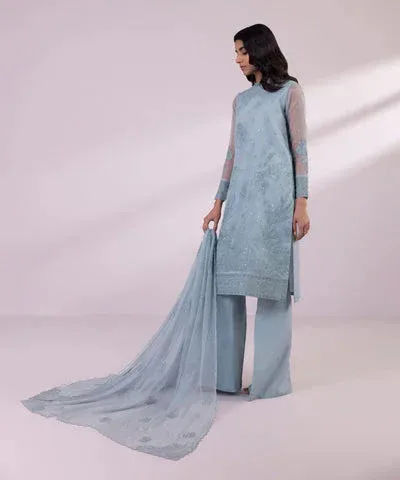 Sapphire Eid Collection Grey Raw Silk – view 4 – Poshaq